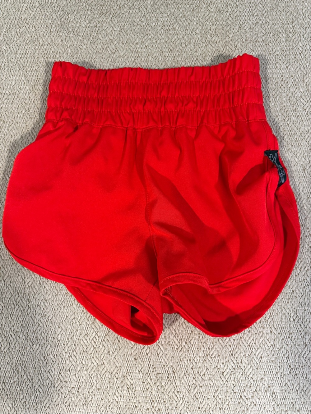 Girl’s Tiger Friday Red Athletic Shorts with Elastic Waist